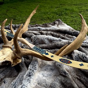 Vav Tezhip Turkish puta bow by OKCUBABA in navy and gold