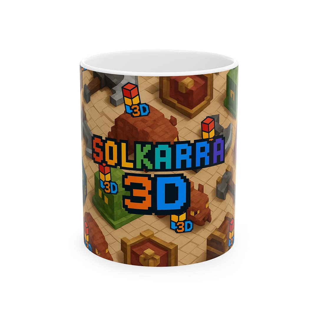 SOLKARRA 3D Pixelated Mug