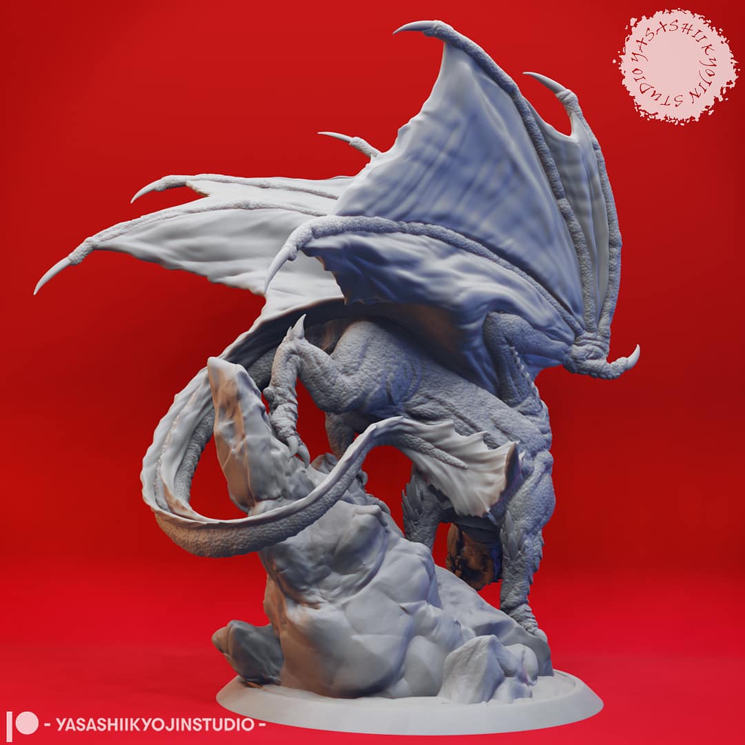 Ancient Red Dragon Miniature – Peak of Fire and Fury - Image 6