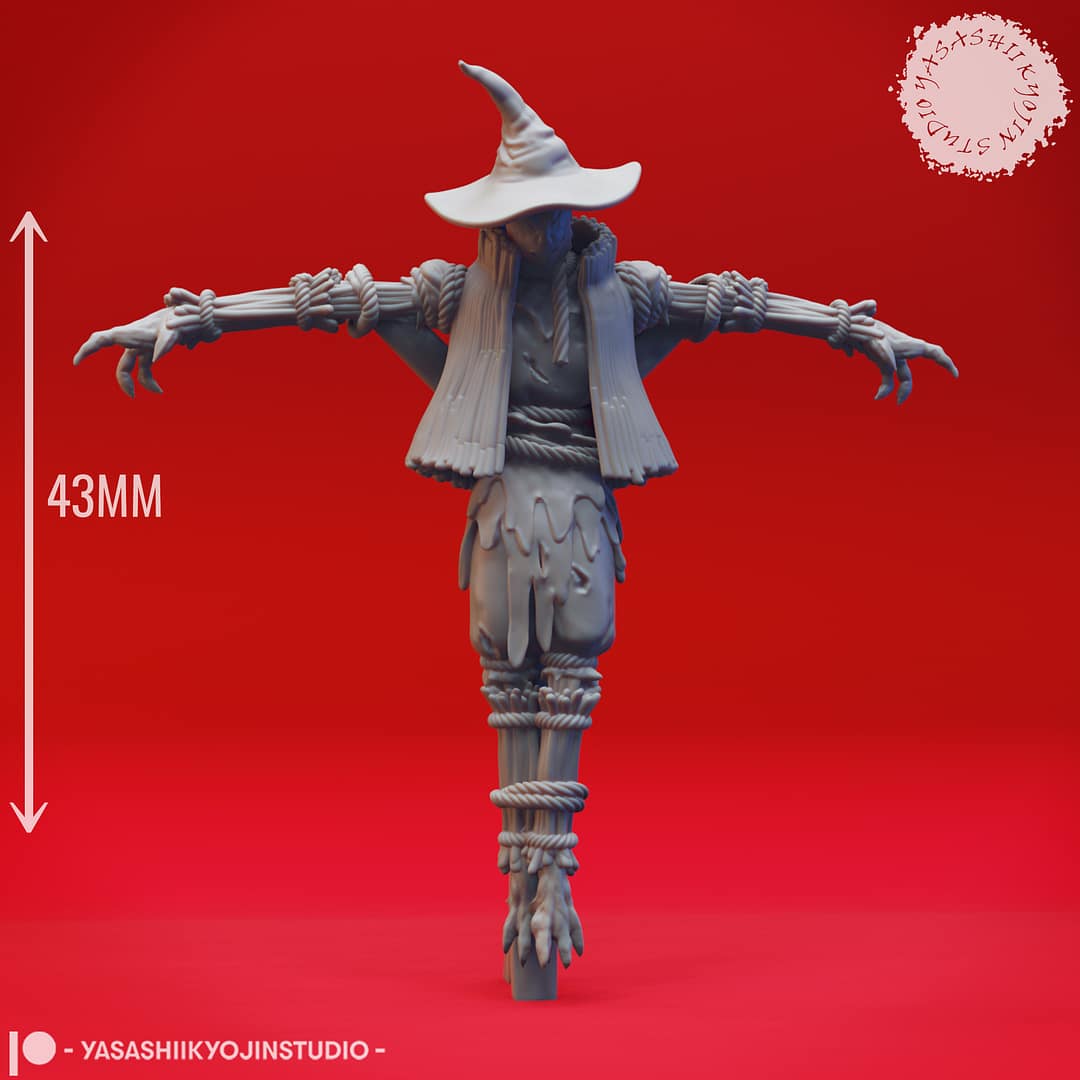 Twisted Scarecrow Miniature – Haunted Field Horror - Image 6