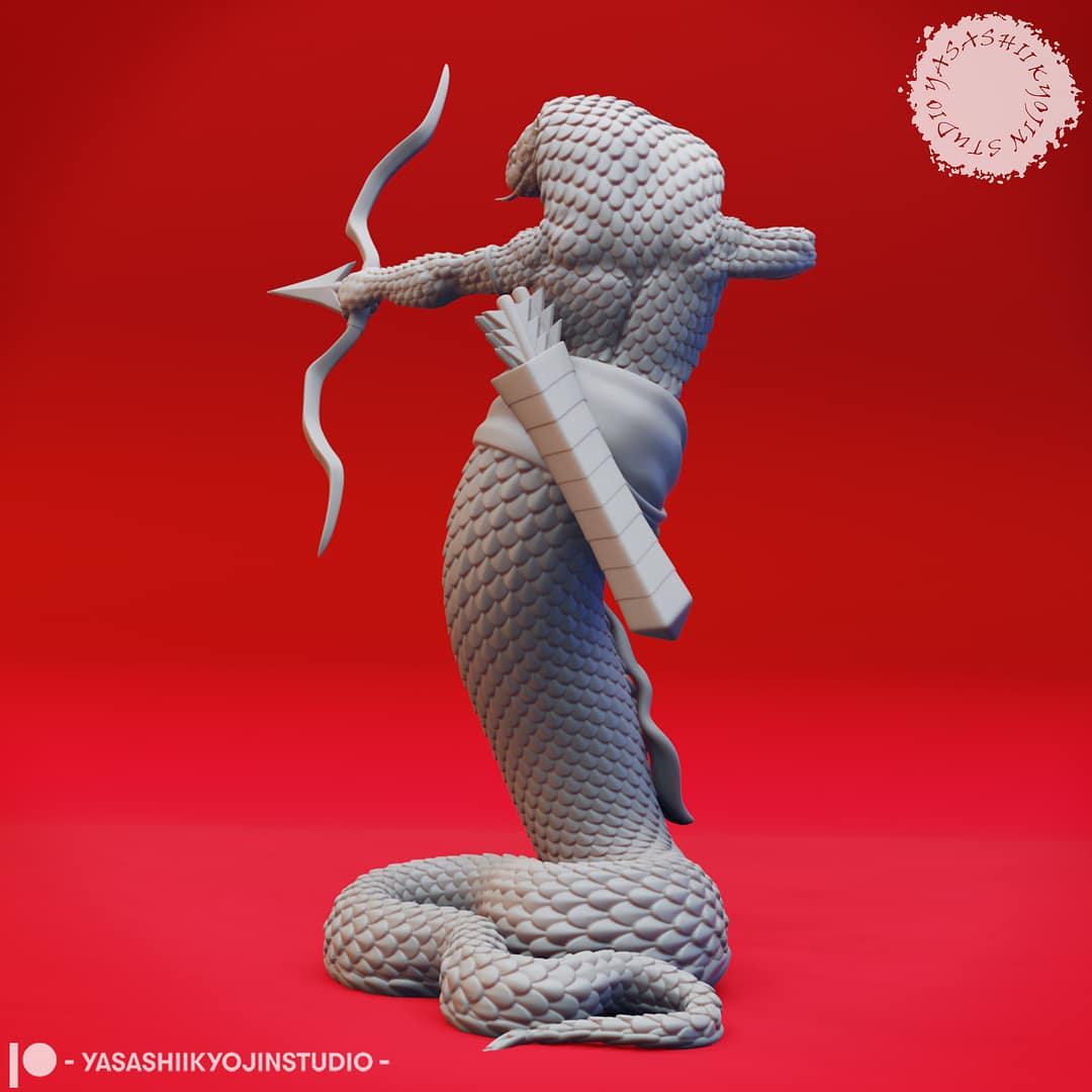 Serpentfolk Warrior Miniature – Yuan-Ti Inspired Snakefolk - Image 11