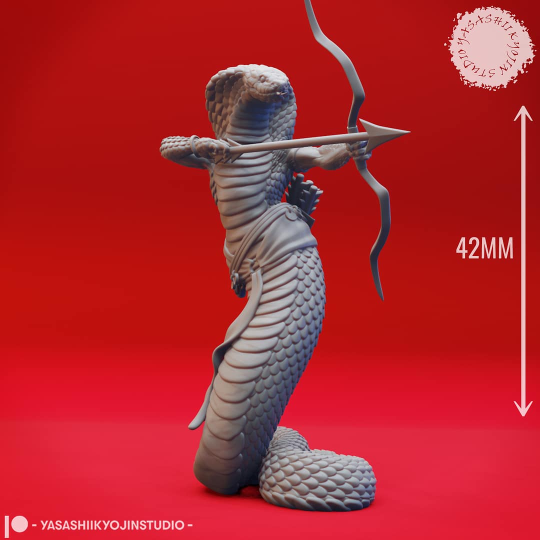 Serpentfolk Warrior Miniature – Yuan-Ti Inspired Snakefolk - Image 13