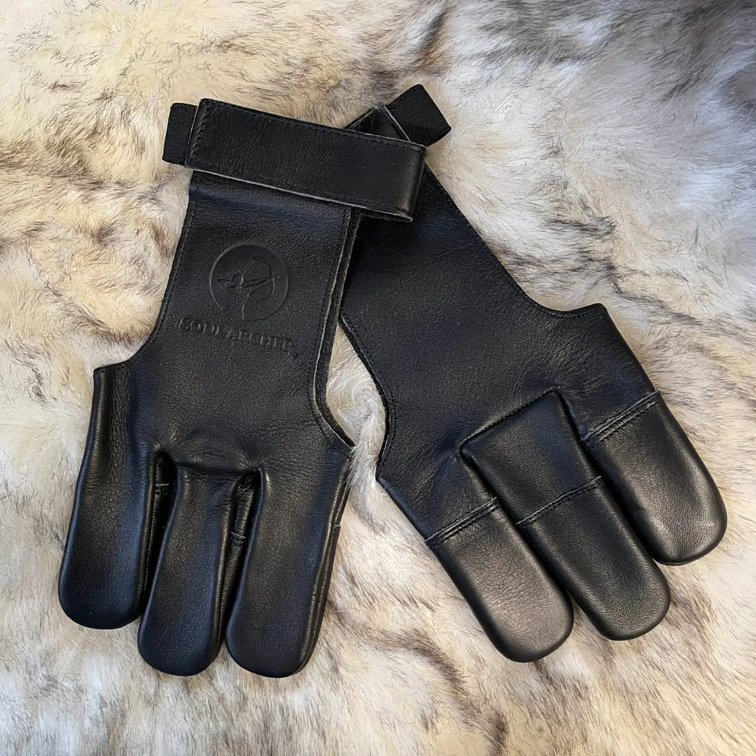 Real Leather 3-Finger Glove by SOLKARRA - Image 3