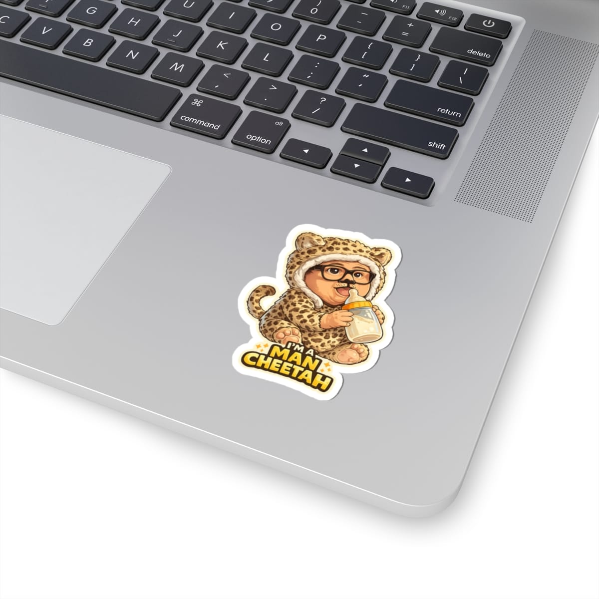 I'm a Man Cheetah Baby Sticker — Kiss-Cut Vinyl Decal - Image 2