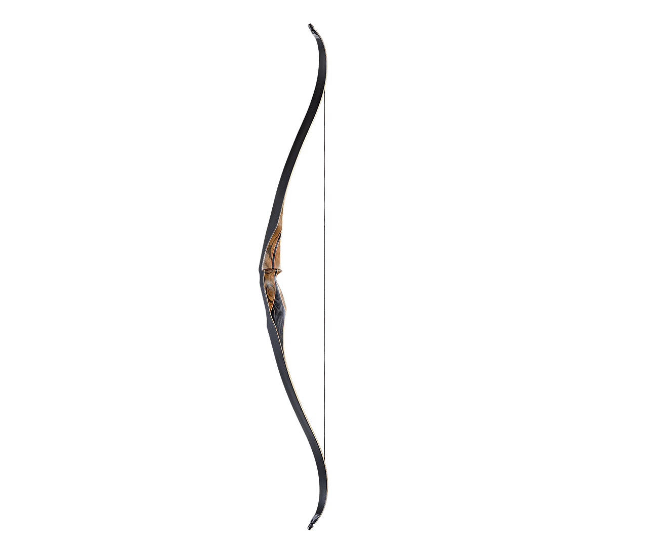 Ragim Black Hawk 58” recurve — elegant lines and classic traditional design.