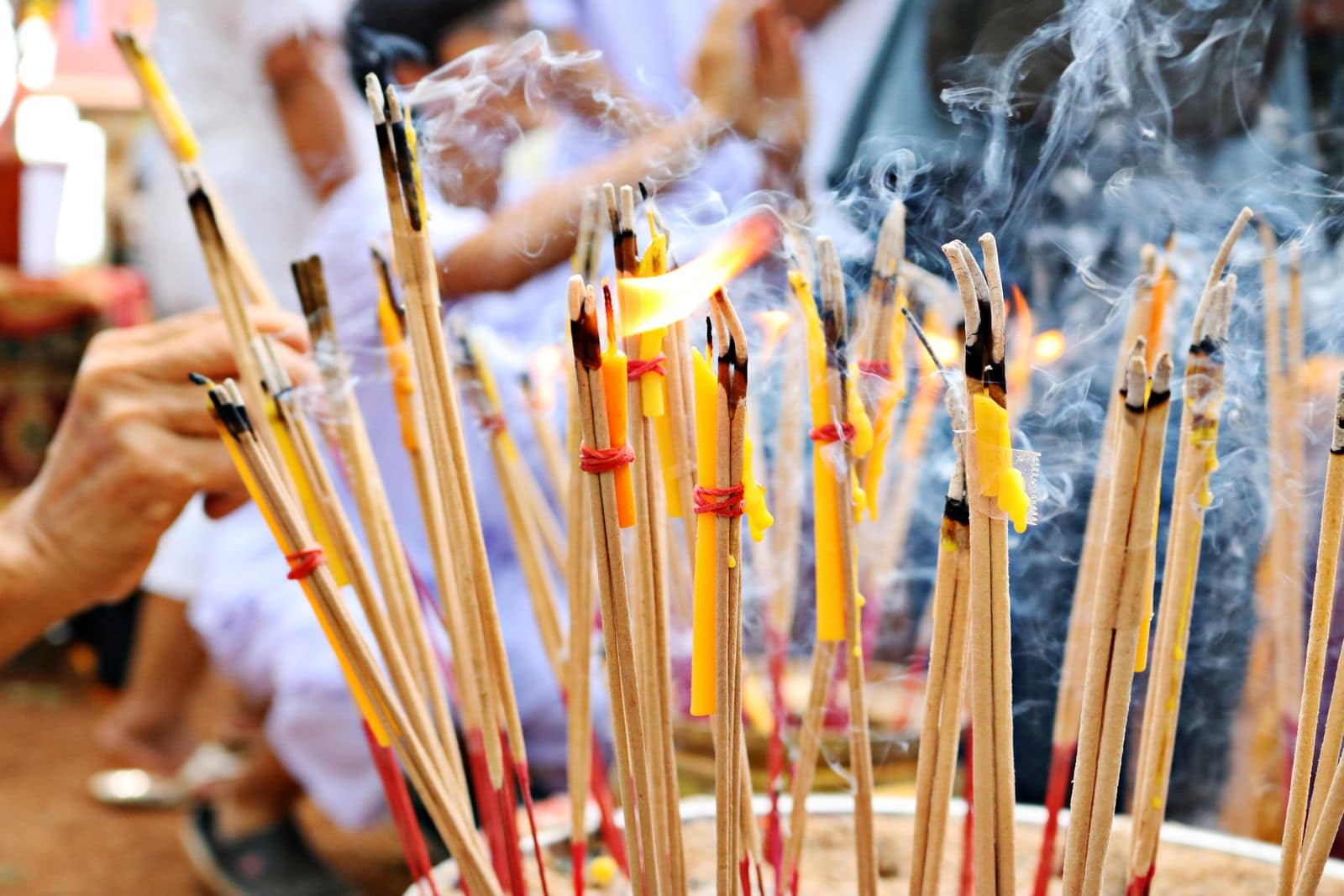 Bundle of incense sticks