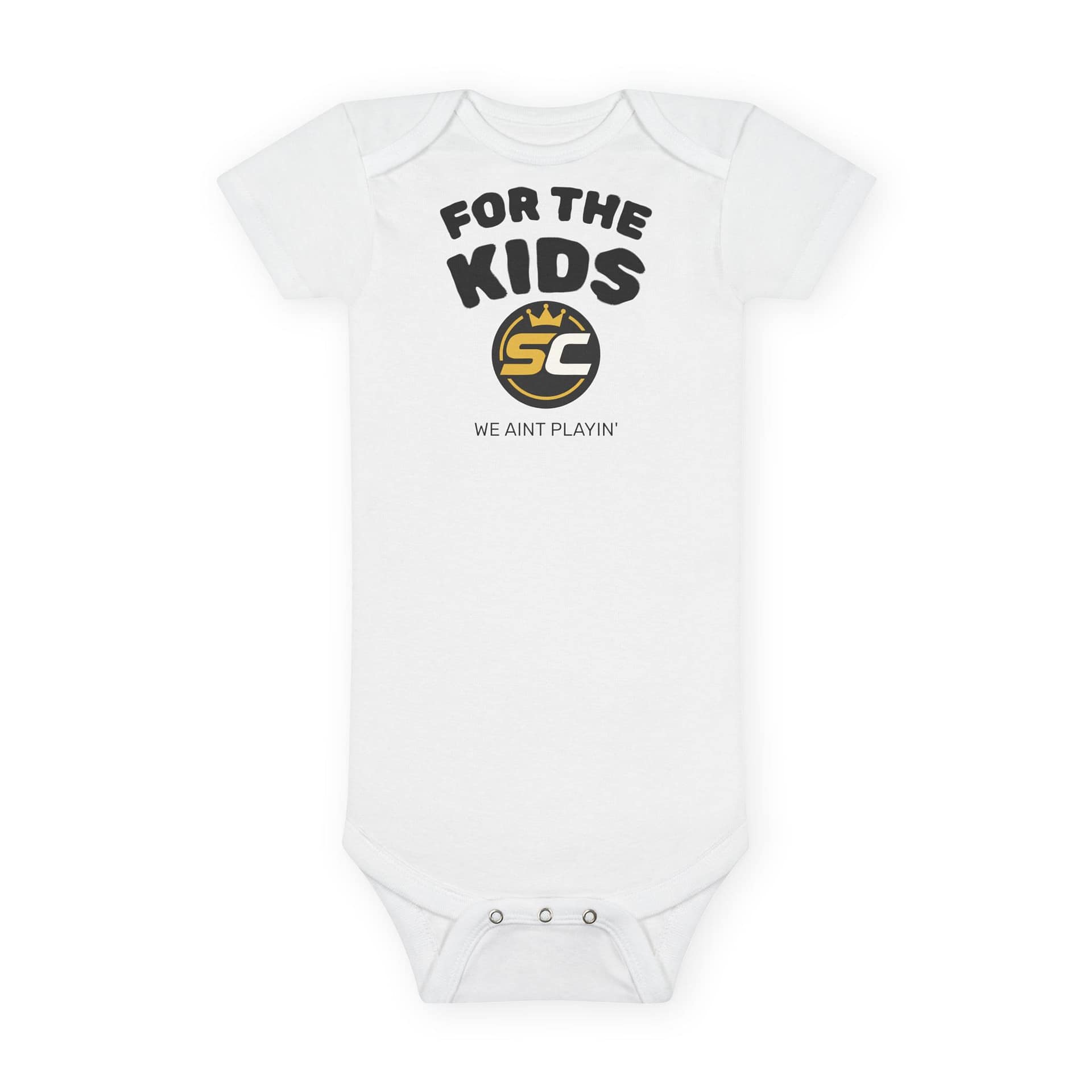 Baby Onesie – "SC For The Kids" Organic Bodysuit (Cute Charity-Inspired Infant Tee)