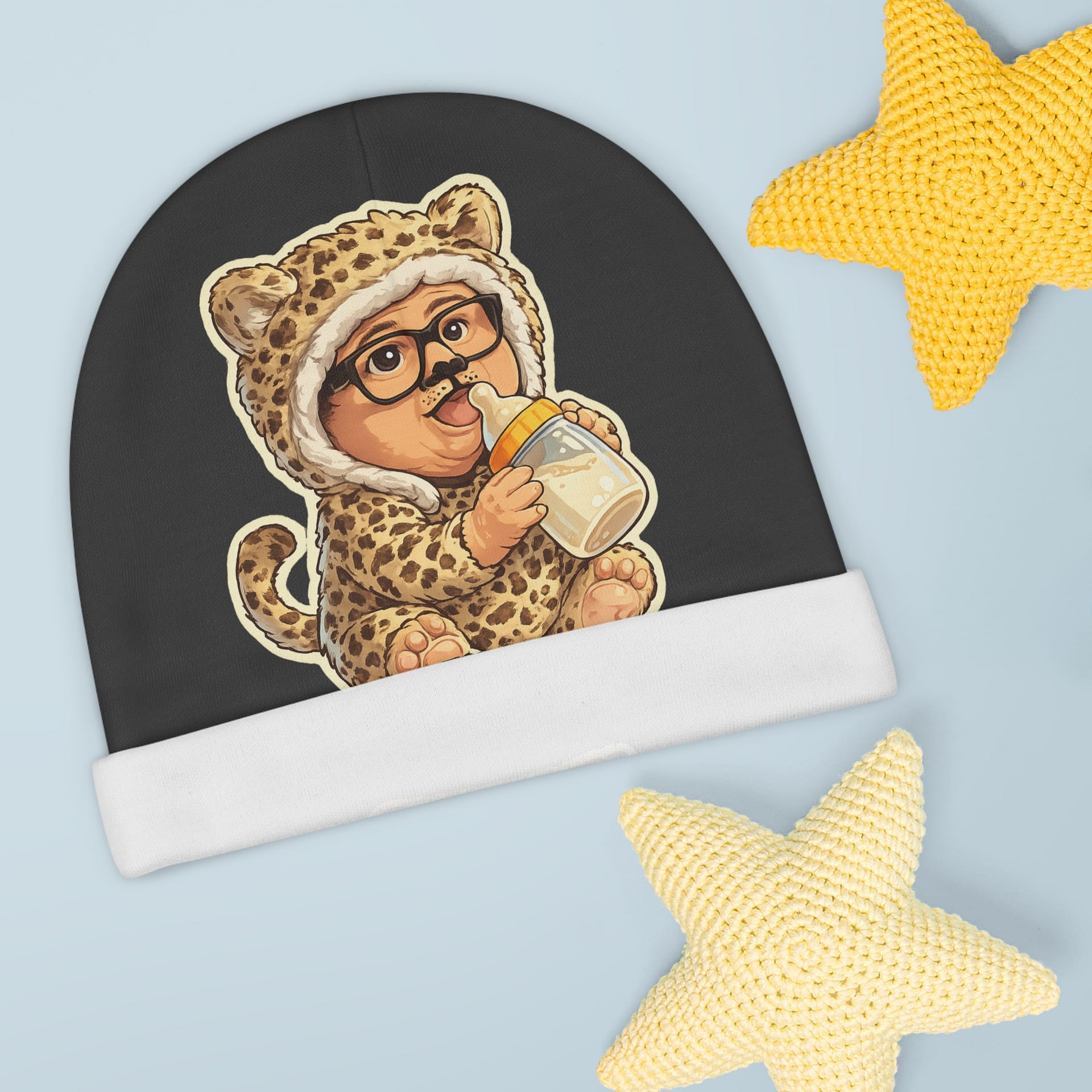 Baby Beanie - 'I’m a Man Cheetah' - Image 3