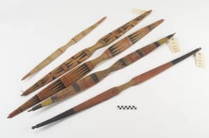 Native American Flatbows, historical archery exibit from the Smithsonian