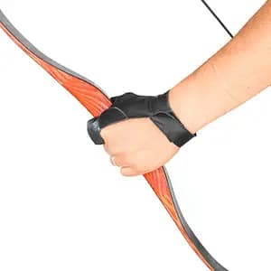 Real Leather Y-Glove Action Shot