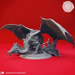 Adult Green Dragon Miniature – Forest Tyrant