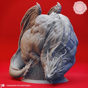 Sleeping Dragon Miniature – Massive Resin Beast on Hoard
