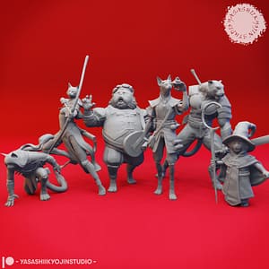 Tabaxi Adventurer Miniatures – The Feline Fellowship