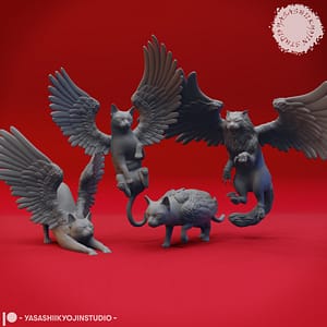 Tressym Miniature – Winged Cat Familiar