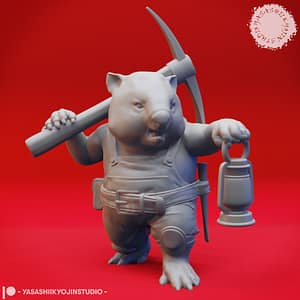 Wombat-Folk Miniature (Burrow Defender)