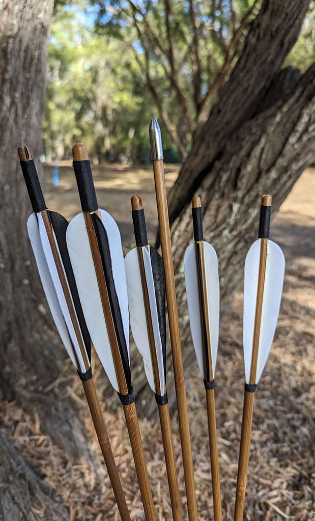 traditional bamboo arrows