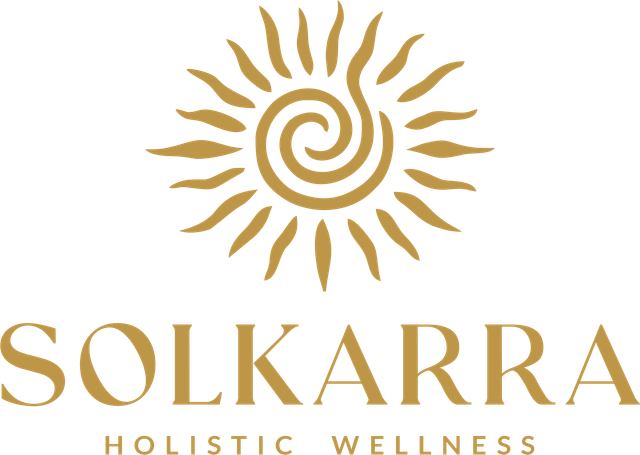 The Solkarra sun mark above the Solkarra wordmark, with Holistic Wellness set beneath it