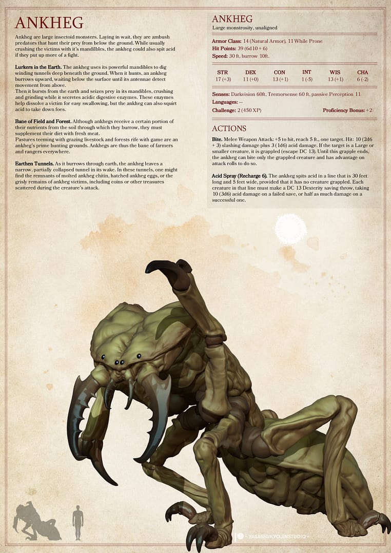 Ankheg Ambush Miniature – Epic Resin Creature for TTRPGs - Image 2