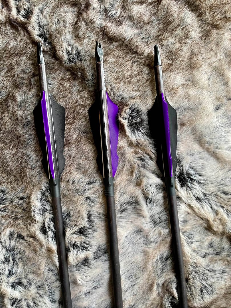 Shadowshafts – Black-Stained 5/16 Port Orford Cedar Arrows