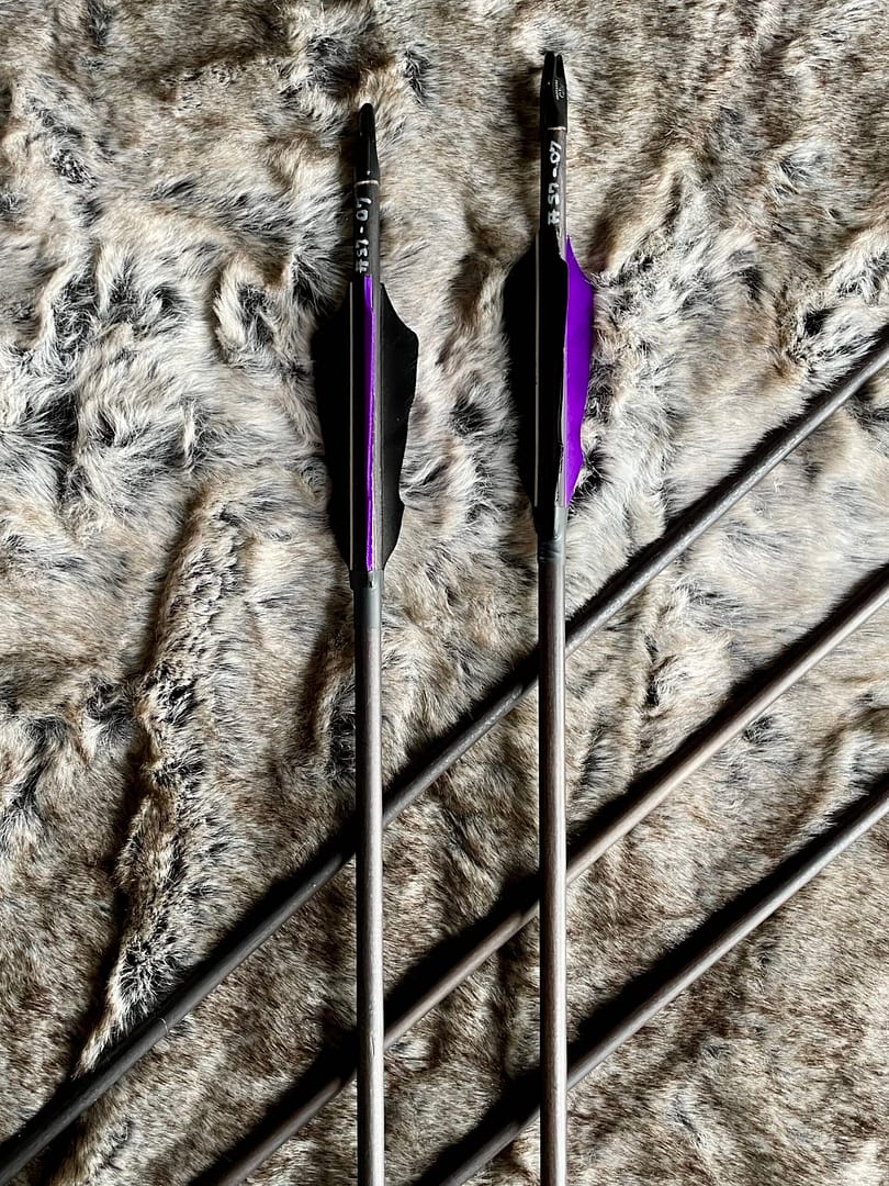 Shadowshafts – Black-Stained 5/16 Port Orford Cedar Arrows